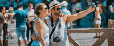 couple taking selfie